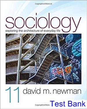 test bank for sociology exploring the architecture of everyday life 11th edition by newman ibsn 9781506305448