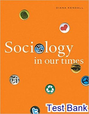 test bank for sociology in our times 9th edition by diana