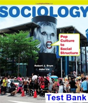 test bank for sociology pop culture to social structure 3rd edition by brym