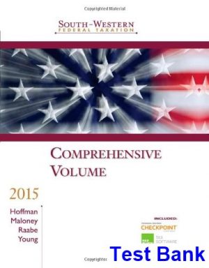 test bank for south western federal taxation 2015 comprehensive 38th edition by hoffman