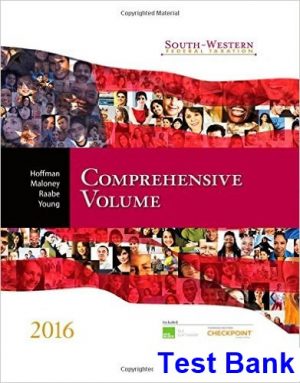 test bank for south western federal taxation 2016 comprehensive 39th edition by hoffman