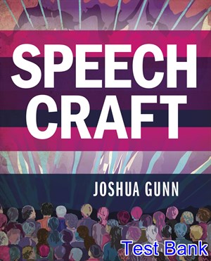 test bank for speech craft 1st edition by gunn ibsn 9780312644888