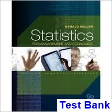 test bank for statistics for management and economics 9th edition by gerald keller