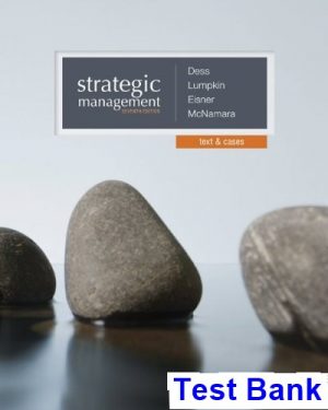 test bank for strategic management text and cases 7th edition by dess