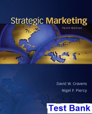test bank for strategic marketing 10th edition by cravens