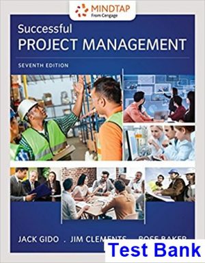 test bank for successful project management 7th edition by gido ibsn 9781337095471