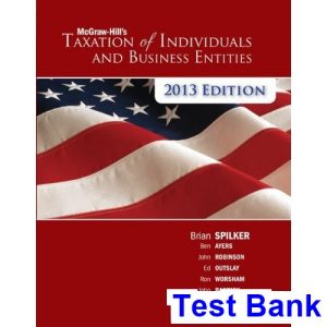 test bank for taxation of individuals 4th edition by spilker