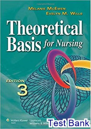 test bank for theoretical basis for nursing 3rd edition by melanie