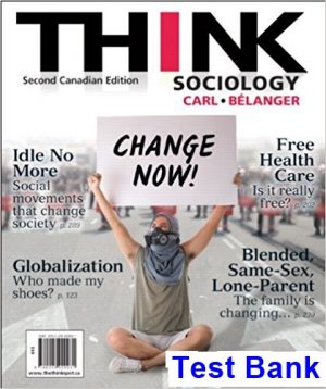 test bank for think sociology canadian 2nd edition by carl ibsn 9780205929931