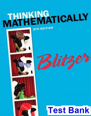 test bank for thinking mathematically 6th edition by blitzer ibsn 9780321923233