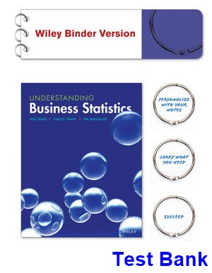 test bank for understanding business statistics 1st edition by freed