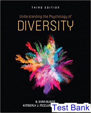 test bank for understanding the psychology of diversity 3rd edition by blaine ibsn 9781483319230
