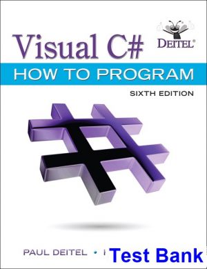 test bank for visual c how to program 6th edition by deitel ibsn 9780134601540