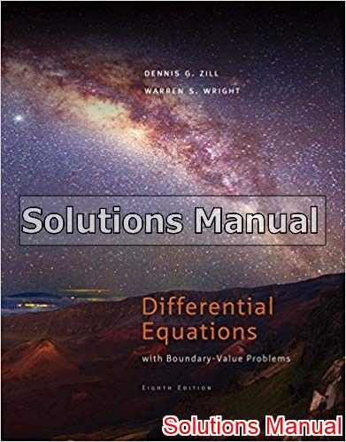 Solutions Manual For Differential Equations With Boundary Value ...