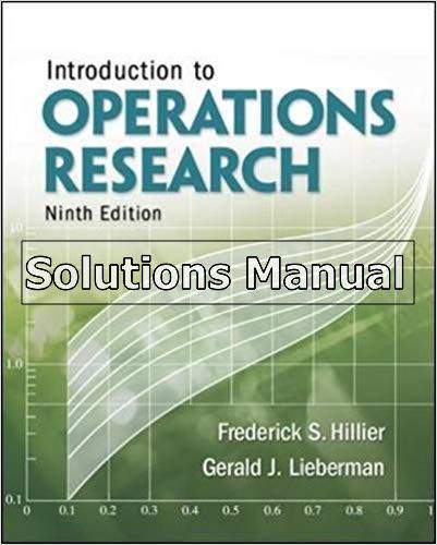 introduction to operations research solutions