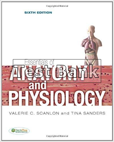 Test Bank For Essentials Of Anatomy And Physiology 6th Edition By Scanlon