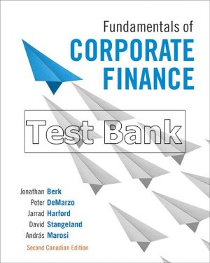 Solutions Manual For Fundamentals Of Corporate Finance 2nd Edition By Berk