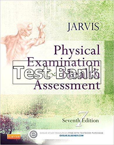 Test Bank For Physical Examination And Health Assessment 7th Edition By ...